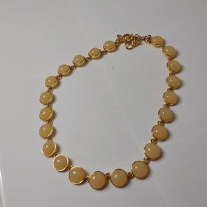 Metal And Plastic J Crew Necklace Adjustable 16 To 17 Inches Long